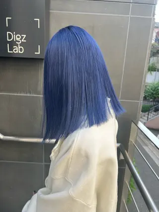 セミロング カラー 🩶ブリーチ/ レイヤー🩶フミカのヘアスタイル