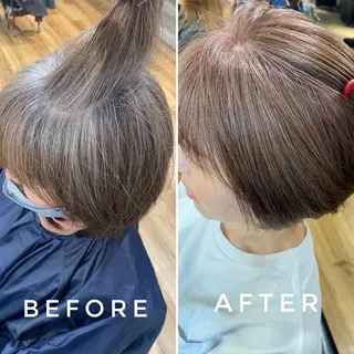 ショート カラー 夜23時まで予約🉑 reverieあきらのヘアスタイル