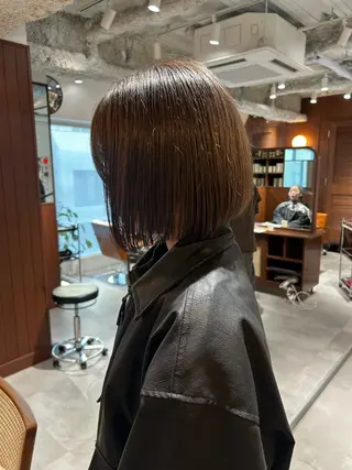 セミロング ナチュラルレイヤー/ ボブパーマ/カネコのヘアスタイル