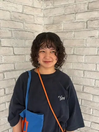 ミディアム 🪐海外hair/パ ーマ/暖色/ミミ🌻のヘアスタイル