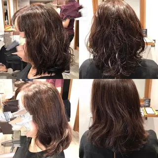 ミディアム パーマ TELA HAIR 幕張本郷店 千尋のヘアスタイル