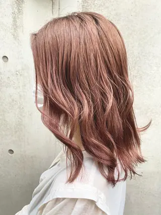 セミロング カラー レイヤーカット 赤み消し　店長/大和のヘアスタイル