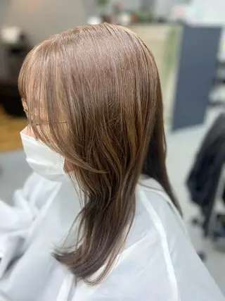 ロング カラー THE PARK キシオカのヘアスタイル