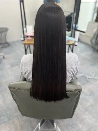 ロング 一瀬 理絵のヘアスタイル