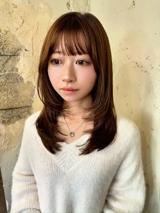 セミロング 大竹 哲也のヘアスタイル
