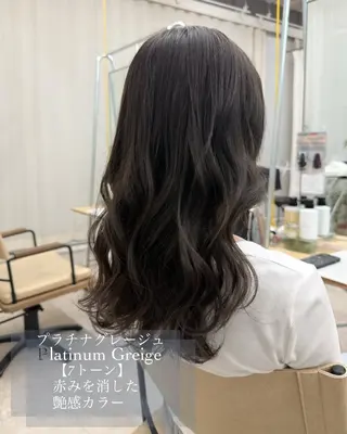 ロング カラー 透明感カラー ブリーチ/ 大村勇人のヘアスタイル