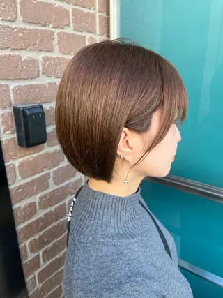 ショート カラー メンズ 久木原 ゆりのヘアスタイル