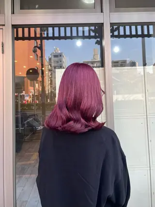 ミディアム カラー 村田梨乃/ minim hairのヘアスタイル