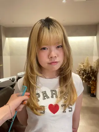ロング アレンジ/縮毛矯正 FACE。ゆのんのヘアスタイル