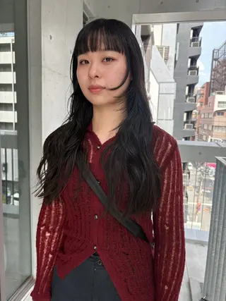 ロング 薄暮 マツイ　レンのヘアスタイル