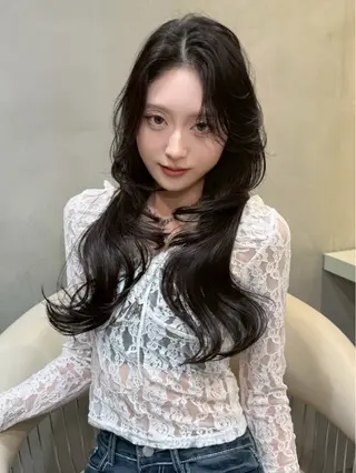 ロング カラー ヘアアレンジ 髪質改善/透明感 カラー/吉田光佑のヘアスタイル