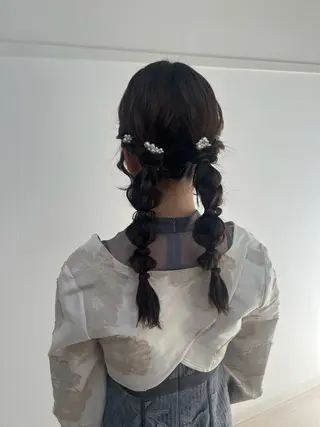 ロング ヘアアレンジ 大羅 海比のヘアスタイル