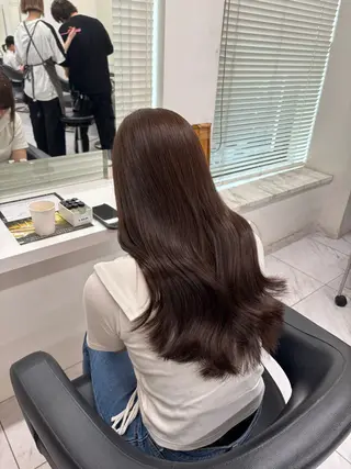 ロング カラー y2k✩︎⡱ハッシュ レイヤー/オリーブのヘアスタイル