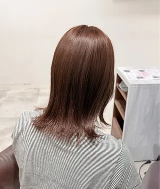 ミディアム カラー 紅都🫧 透明感水光カラーのヘアスタイル