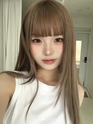 ロング デザインカラー/ ルーツカラー/ユキカのヘアスタイル