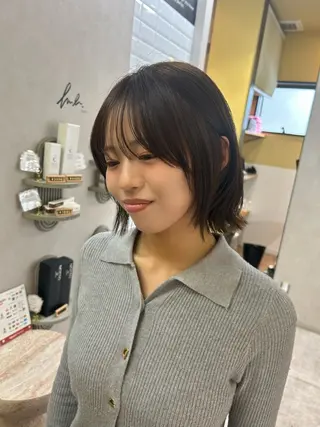 ショート hubhair レイヤー/透明感のヘアスタイル
