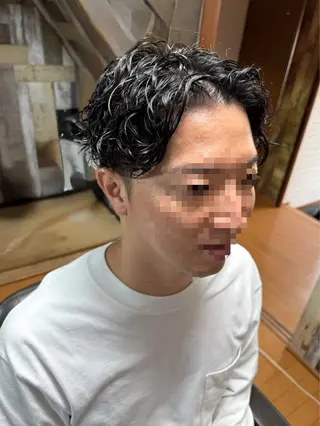 ミディアム パーマ メンズ メンズ特化型/永井 友貴のヘアスタイル