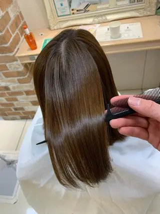ミディアム パーマ ヘアアレンジ 店長 大方康暉のヘアスタイル