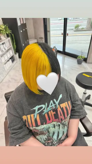 ショート カラー 🌺ハイトーン🌺 矢葺 なぎさ🌺🌺のヘアスタイル