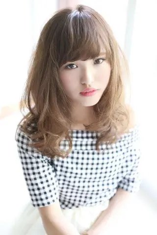 ミディアム セミロング 松永 雄樹のヘアスタイル