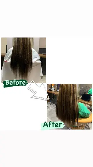 ロング enx天王町店 伊藤 愛央のヘアスタイル