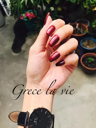 ロング カラー パーマ ヘアアレンジ キッズ ネイル マツエク・マツパ Greace  la vieのネイルデザイン