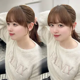 ロング ♡mao♡／顔周り ／透明感カラー🎀のマツエク・マツパデザイン