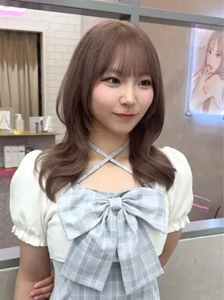 セミロング 💎kyohei／ 透明感カラー💎のヘアスタイル