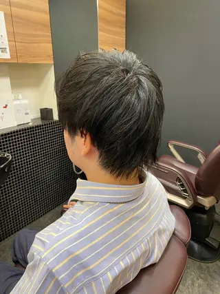 ショート メンズ メンズパーマモデル 大募集中のヘアスタイル