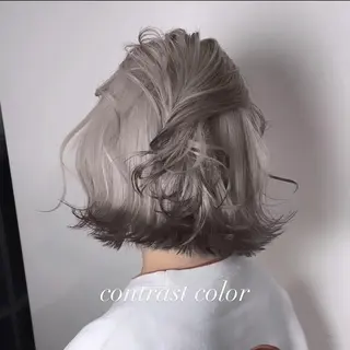 ミディアム カラー 💜ハイトーン💛 マジカルかいちゃんのヘアスタイル
