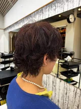 ショート パーマ あすか/ 松本/モデル様募集中のヘアスタイル