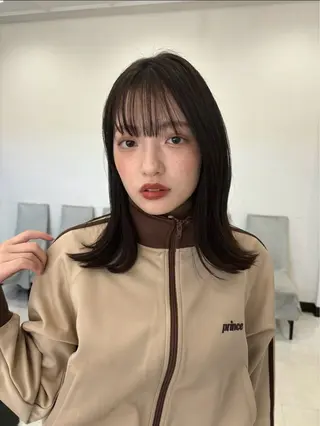 ミディアム 安齋 侑真のヘアスタイル