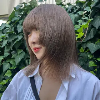 ロング カラー ヘアアレンジ ボブハイトーン🦖 デザインMAMIのヘアスタイル