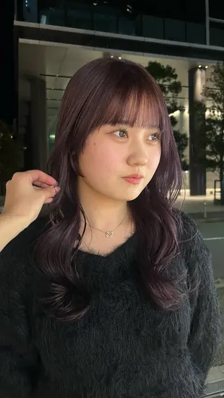 ロング カラー 柔らかい艶暖色 レイヤー🫧姫汝のヘアスタイル
