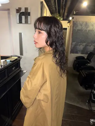 ロング パーマ 心斎橋/デザインカラ ー/海外風/ナツミのヘアスタイル