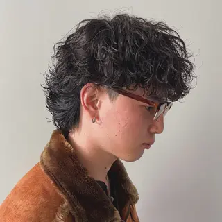 ショート men's/perm colorDaijuのヘアスタイル