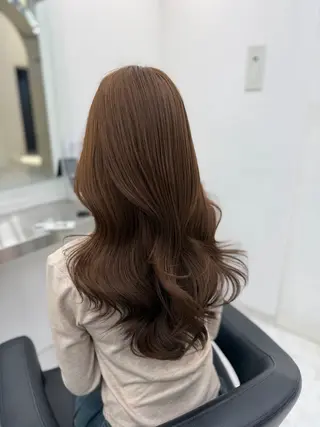 セミロング カラー ヘアアレンジ 透明感カラー🎀艶髪 Anju/渋谷🎀のヘアスタイル