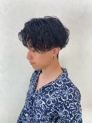 ショート パーマ メンズ 中野 一哉のヘアスタイル