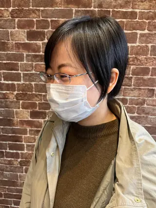 ショート カラー パーマ ヘアアレンジ メンズ キッズ ネイル マツエク・マツパ アイブロウ 久木原 ゆりのヘアスタイル