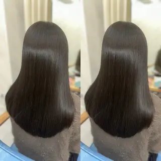 ロング 髪質改善🩵縮毛矯正 代々木/木下のヘアスタイル