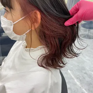 ショート カラー ヘアアレンジ mai🍑暖色カラー /レイヤー💖のヘアスタイル