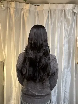 ロング カラー いしはま ななかのヘアスタイル