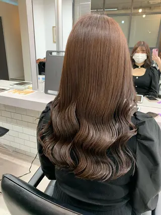 セミロング カラー 🌸MAYU🌸 ハイトーン➕レイヤーのヘアスタイル