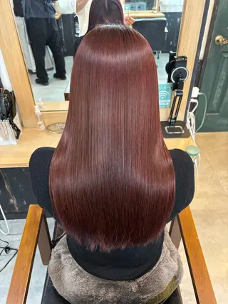 ロング カラー 美髪矯正 🌈髪質改善 山下のヘアスタイル