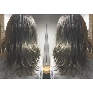 セミロング カラー メンズhair /こえびのヘアスタイル