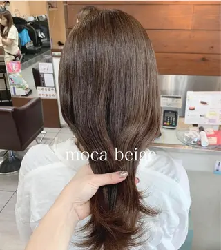 セミロング レイヤー/艶髪カラー 森本くるみのヘアスタイル