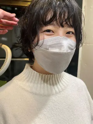 ショート カラー パーマ レイヤー／パーマ TAKUYAのヘアスタイル