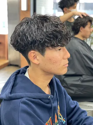 ショート カラー パーマ ヘアアレンジ メンズ メンズ特化酒井翔太 /メンズカット/名駅のヘアスタイル