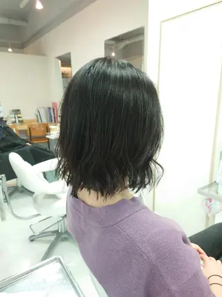 ミディアム nagane sayakaのヘアスタイル