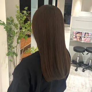 セミロング カラー 田名部 愛乙のヘアスタイル
